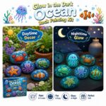 Ocean rock painting kit for kids – wholesale oem/odm kids craft set embroidered detail