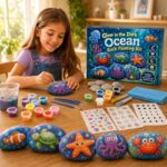 Ocean rock painting kit for kids – wholesale oem/odm kids craft set stitching detail