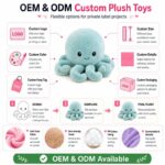 Octopus plush toy design detail