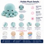 Octopus plush toy size reference