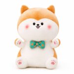 Orange cat plush toy front view