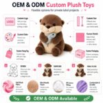 Otter plush toy design detail
