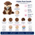 Otter plush toy size reference