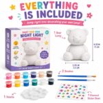 Paint your own bear lamp kit for kids – wholesale oem/odm craft gift set size reference