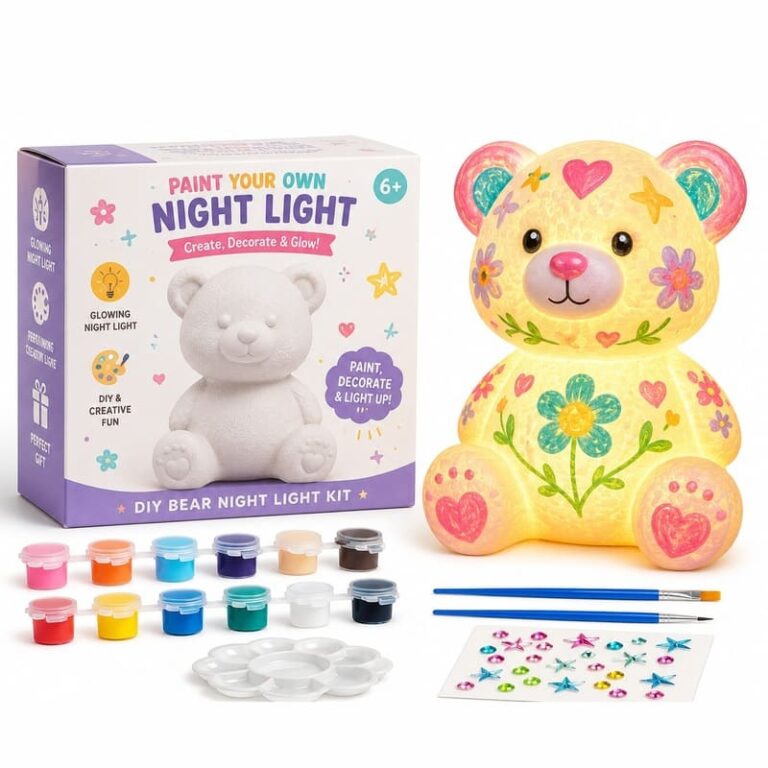 Paint Your Own Bear Lamp Kit for Kids – Wholesale OEM/ODM Craft Gift Set