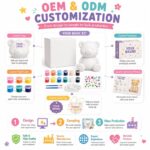 Paint your own bear lamp kit for kids – wholesale oem/odm craft gift set design detail