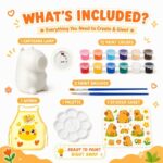 Paint your own capybara lamp kit for kids – wholesale oem/odm craft gift set size reference