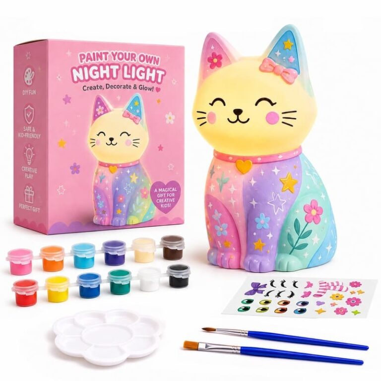 Paint Your Own Cat Lamp Kit for Kids – Wholesale OEM/ODM Craft Gift Set