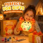 Paint your own crab lamp kit for kids – wholesale oem/odm craft gift set front side back view