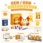Paint your own crab lamp kit for kids – wholesale oem/odm craft gift set design detail