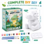 Paint your own dinosaur lamp kit for kids – wholesale oem/odm craft gift set size reference
