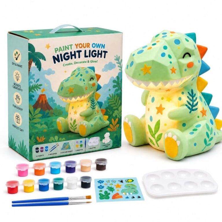 Paint Your Own Dinosaur Lamp Kit for Kids – Wholesale OEM/ODM Craft Gift Set