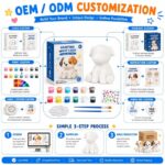 Paint your own dog lamp kit for kids – wholesale oem/odm craft gift set design detail