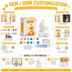 Paint your own duck lamp kit for kids – wholesale oem/odm craft gift set design detail