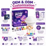 Paint your own ringed moon lamp kit for kids – wholesale oem/odm craft gift set design detail