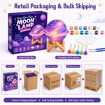 Paint your own ringed moon lamp kit for kids – wholesale oem/odm craft gift set stitching detail
