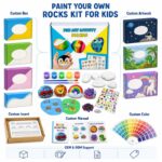 Paint your own rocks kit for kids – wholesale oem/odm kids craft set front side back view