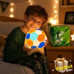 Paint your own soccer ball lamp kit for kids – wholesale oem/odm craft gift set front side back view