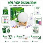 Paint your own soccer ball lamp kit for kids – wholesale oem/odm craft gift set design detail