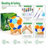 Paint your own soccer ball lamp kit for kids – wholesale oem/odm craft gift set embroidered detail