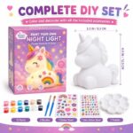 Paint your own unicorn lamp kit for kids – wholesale oem/odm craft gift set size reference