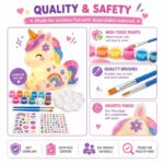 Paint your own unicorn lamp kit for kids – wholesale oem/odm craft gift set embroidered detail