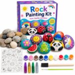 Panda rock painting kit for kids – wholesale oem/odm kids craft set front view