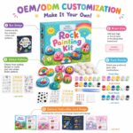 Pastel rock painting kit for kids – wholesale oem/odm kids craft set size reference