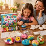 Pastel rock painting kit for kids – wholesale oem/odm kids craft set stitching detail