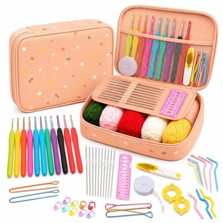 Peach Crochet Starter Kit with Storage Case for Wholesale OEM/ODM Yarn Craft Programs