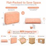 Peach crochet starter kit with storage case design detail