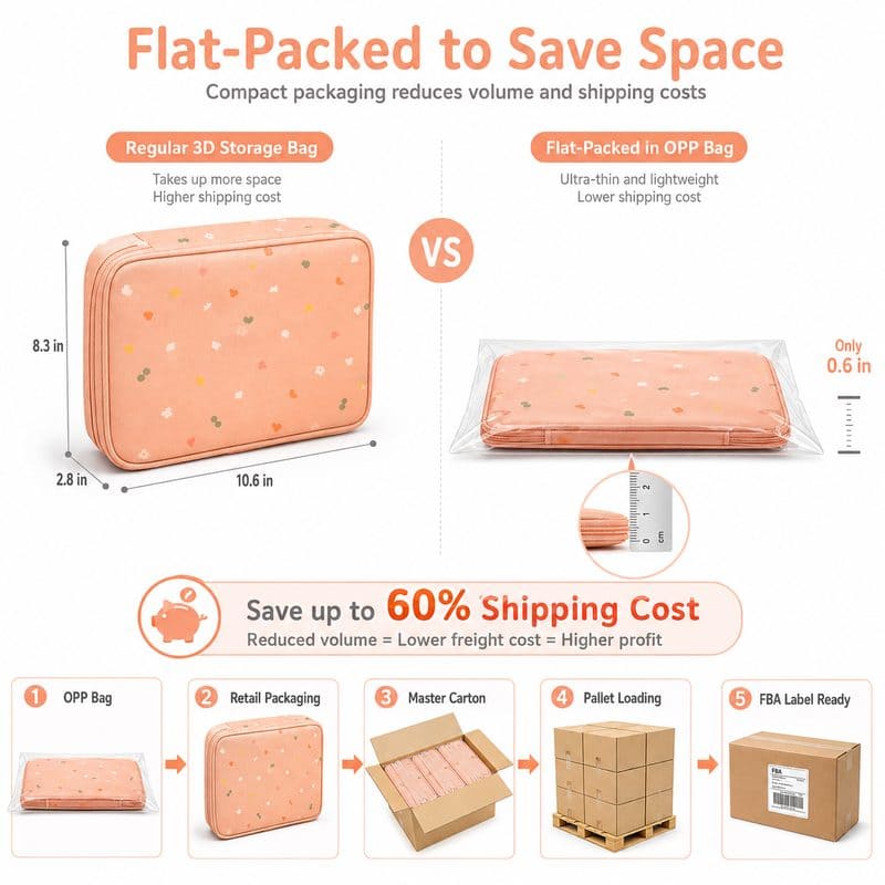 Peach crochet starter kit with storage case design detail