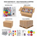 Pebble painting kit for kids – wholesale oem/odm kids craft set size reference