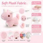Pink rhino plush toy size reference