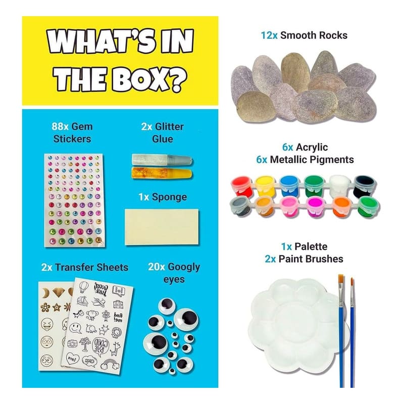 Rock decorating kit for kids – wholesale oem/odm kids craft set front view