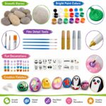 Rock decorating kit for kids – wholesale oem/odm kids craft set front side back view