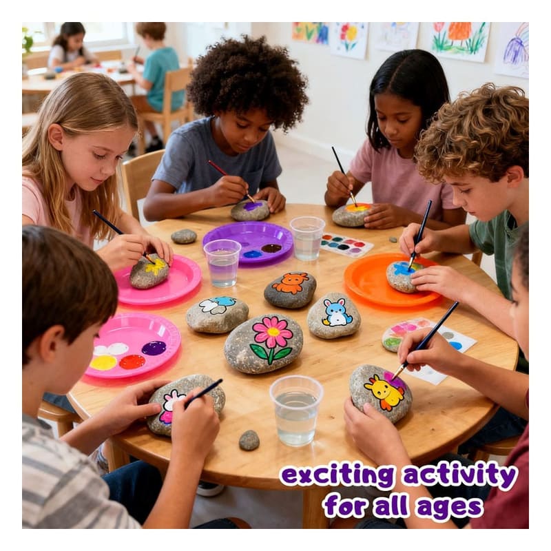 Rock painting craft kit for kids – wholesale oem/odm kids craft set design detail