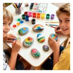 Rock painting set for kids – wholesale oem/odm kids craft set stitching detail