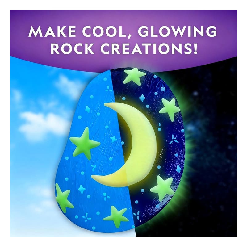Space glow-in-the-dark rock painting kit for kids – wholesale oem/odm kids craft set embroidered detail