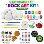 Space glow-in-the-dark rock painting kit for kids – wholesale oem/odm kids craft set front view