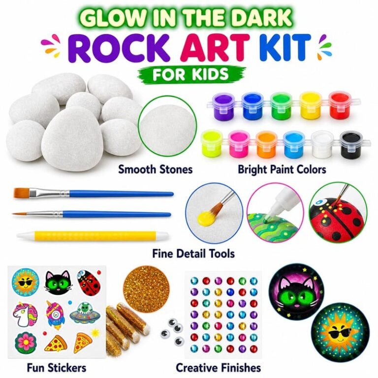 Space Glow-in-the-Dark Rock Painting Kit for Kids – Wholesale OEM/ODM Kids Craft Set