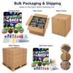 Space glow-in-the-dark rock painting kit for kids – wholesale oem/odm kids craft set size reference