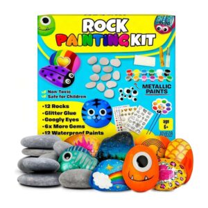 Space Themed Rock Painting Kit For Kids complete kit for B2B wholesale and OEM projects