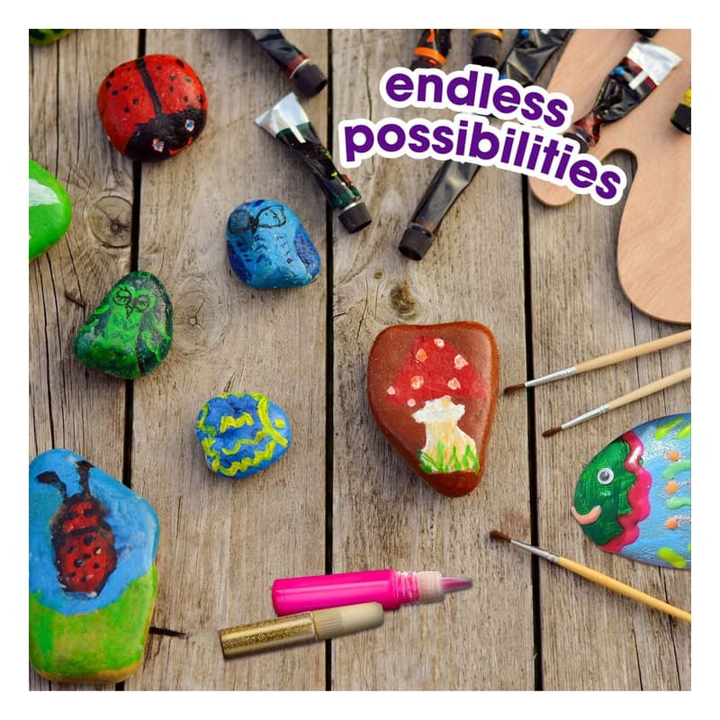 Space themed rock painting kit for kids – wholesale oem/odm kids craft set embroidered detail