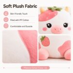 Strawberry cow plush toy size reference