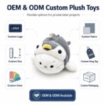 Tiger costume seal plush keychain embroidered detail