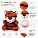 Tiger plush bag charm size reference