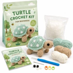 Turtle Amigurumi Crochet Kit for Beginners complete kit for B2B wholesale and OEM projects