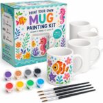 Under-the-sea mug painting kit front view