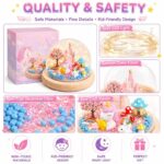 Unicorn miniature garden night light kit for kids – wholesale oem/odm craft gift set embroidered detail